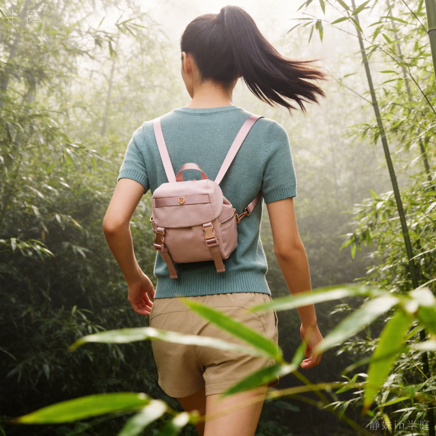Lululemon Wunderlust 露露乐蒙 3L 迷你双肩包粉色 韩国代购图片