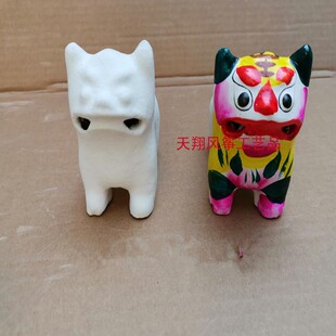高密泥老虎镇宅白胚 DIY 教学用具美术涂鸦用品山东特产手工艺品
