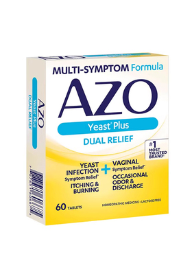 黄色+蓝色美国进口AZO女性益生菌私护健康全面平衡益生菌