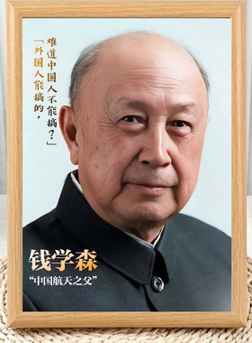两弹一星功勋钱学森名人名言相框