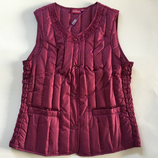 雪银狐新款女士轻薄无袖羽绒服内穿马甲保暖防寒无缝羽绒内胆背心