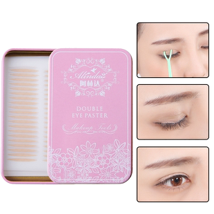 蕾丝网状双眼皮贴隐形自然无痕透气肉色橄榄型仙女贴大眼定型神器