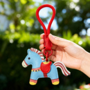 马上有福钥匙扣挂件情侣2026马年汽车链圈环本命年书包挂饰小饰品