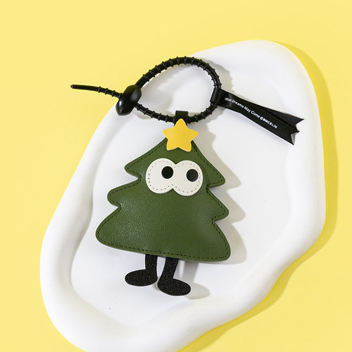 圣诞节苹果钥匙扣挂件书包挂饰