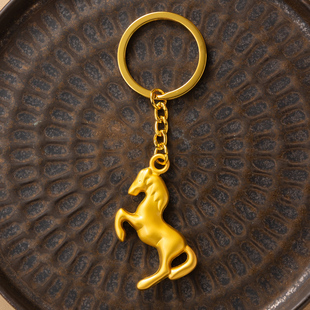 金马年钥匙扣挂件汽车链圈环情侣本命年2026书包挂饰包包小饰品