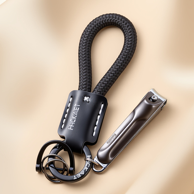 高品质防飞溅指甲刀钥匙扣挂件