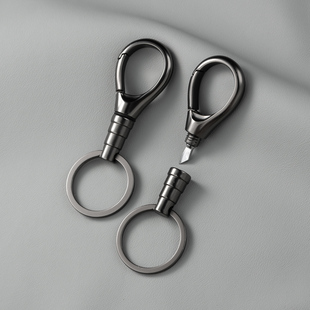 男士商务钥匙扣挂件简约精致拆快递小刀子汽车链圈书包挂饰小饰品