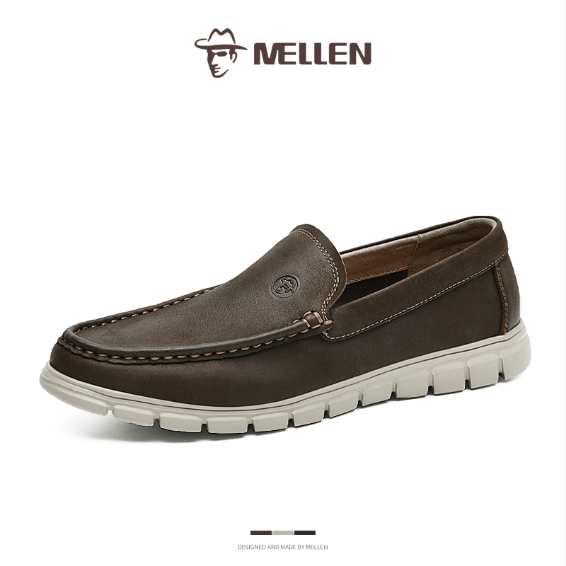 MELLEN名郎真皮休闲舒适乐福鞋