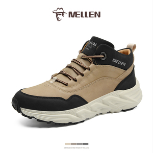 MELLEN名郎男鞋2025秋冬新款轻便复古潮流舒适耐磨透气运动休闲鞋