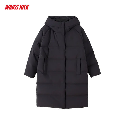 Adidas/阿迪达斯 2026年秋冬女子中长款连帽羽绒服外套 LE4966