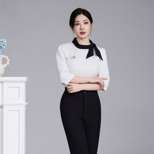 月嫂美容师工作服女气质美发美甲美睫spa会所美容院养生馆套装夏