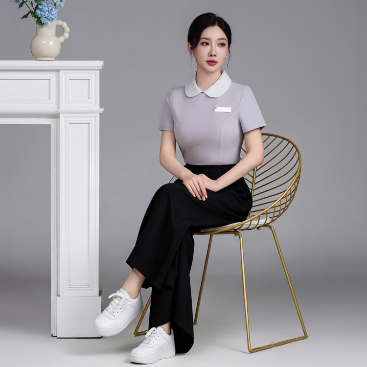 高档美容院养生馆酒店足浴足疗会所前台接待咨询工作服女四季套装