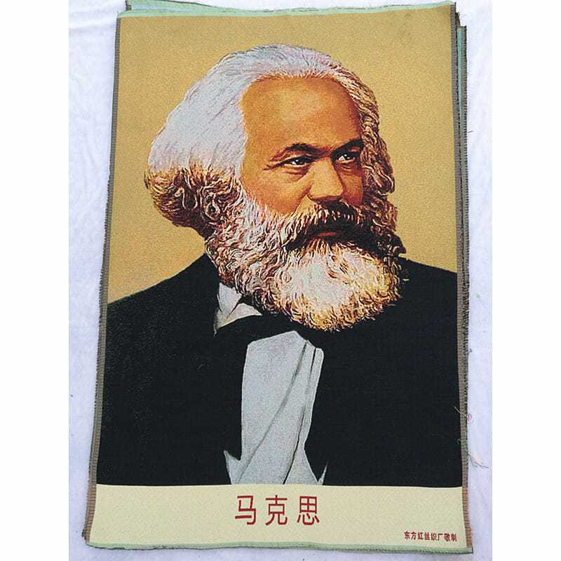 马画像红色怀旧收藏宣传画刺绣织锦画客厅装饰画90*60cm图片