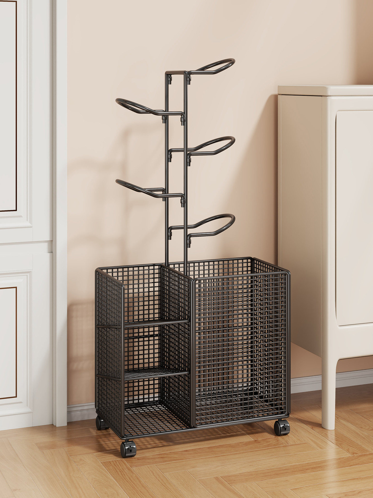 家用储球架学校排球篮球架多层展示架健身器材储篮,收纳整理,运动器材收纳用具,淘宝优惠券,粉丝福利购,淘宝优惠卷