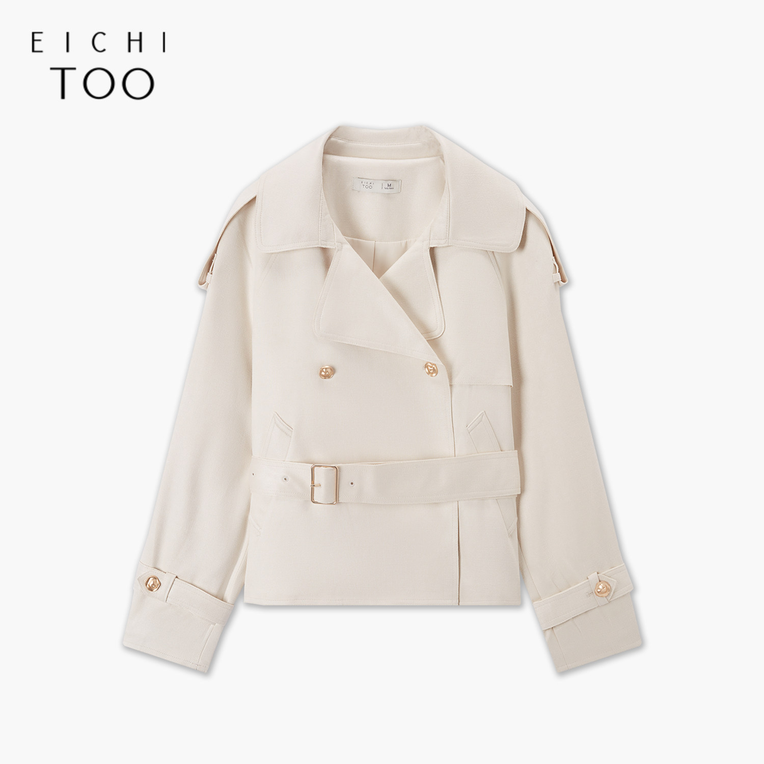 爱居兔春季新款通勤职场风肩袢装饰夹克外套,女装/女士精品,短外套,淘宝优惠券,粉丝福利购,淘宝优惠卷