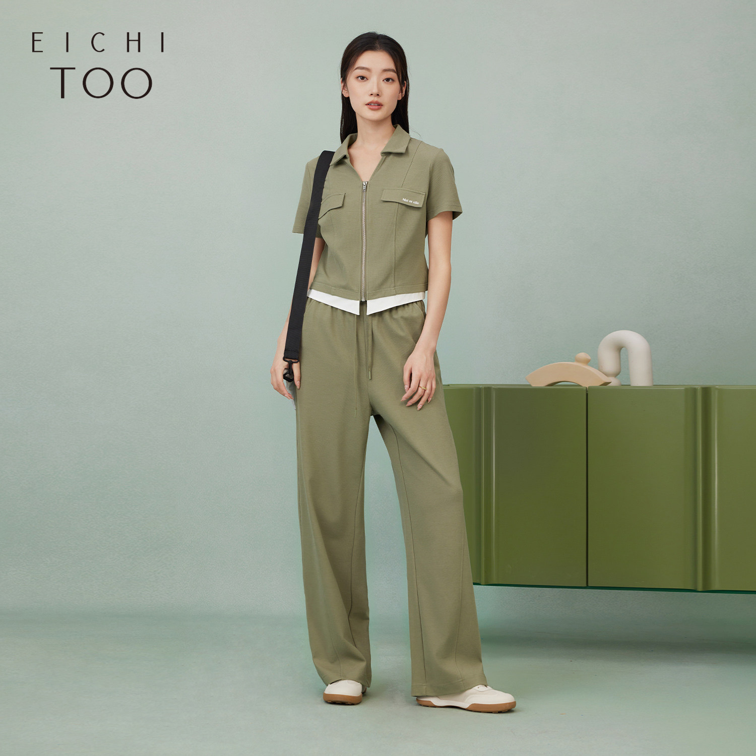 爱居兔夏季新款设计感时尚套装