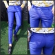 新款 23男士 子 男西裤 小脚裤 男裤 男式 韩版 蓝色休闲裤 修身 裤 英伦时装