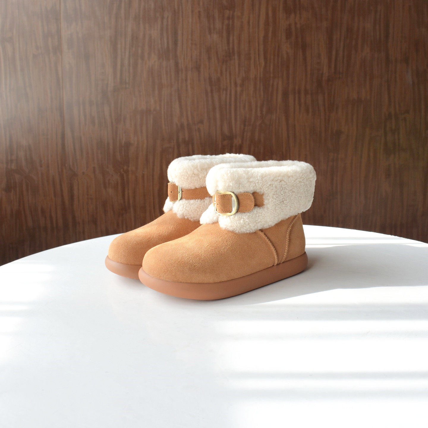 【35和37码】砖贵断码~ 牛反绒真皮女棉靴2025冬季加绒保暖雪地靴,女鞋,时尚雪地靴,淘宝优惠券,粉丝福利购,淘宝优惠卷