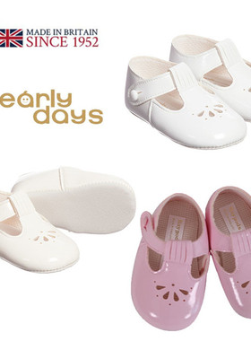 Early Days英国皇室 软皮质漆皮软底步前鞋学步鞋婴儿鞋凉鞋 现货
