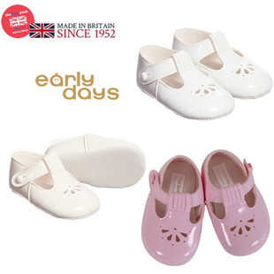 Early Days英国皇室 软皮质漆皮软底步前鞋学步鞋婴儿鞋凉鞋 现货