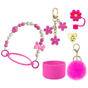 蝴蝶结水杯手提绳杯链适用Stanley保温杯挂链杯套水壶杯链吸管帽