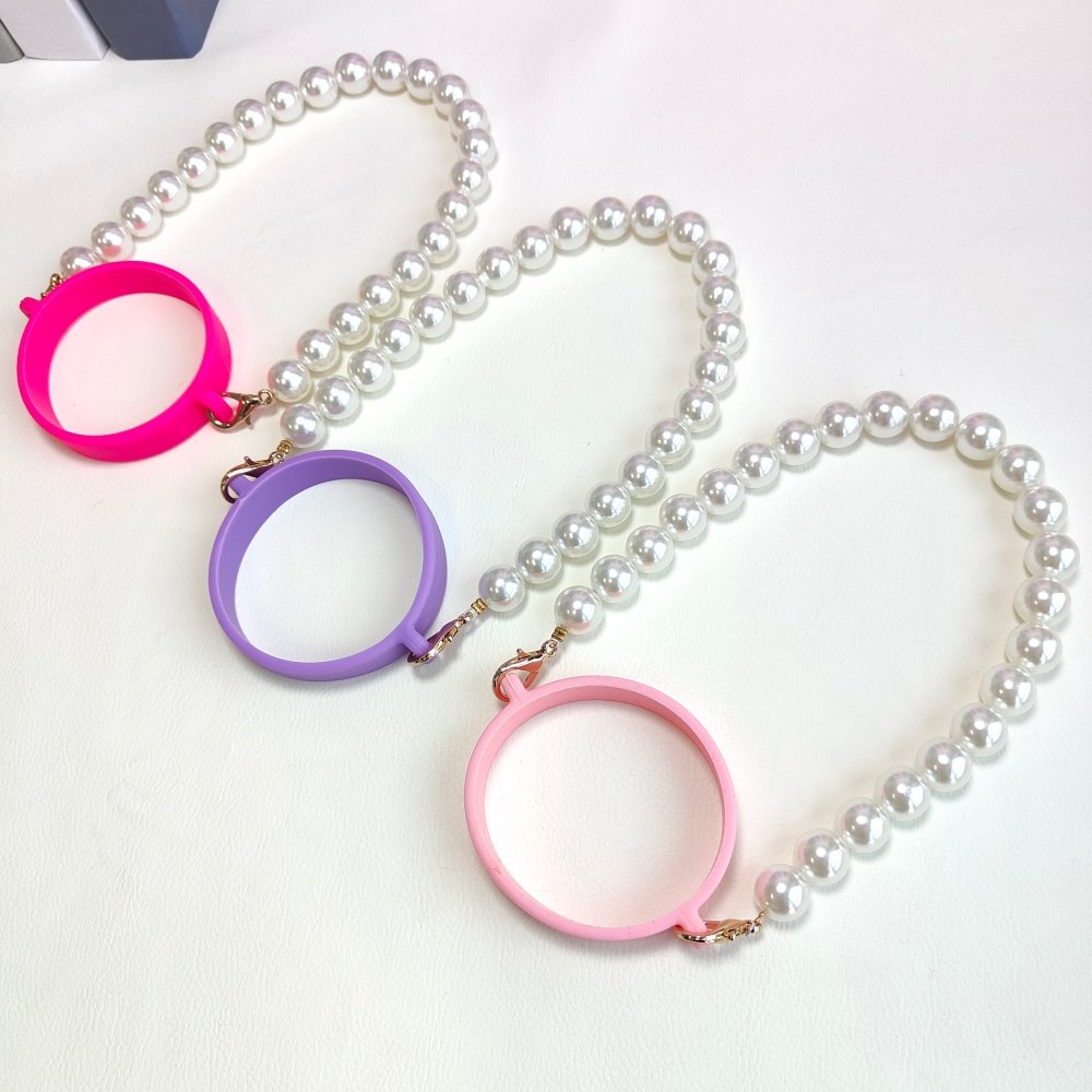 保温杯手提绳适用史丹利水杯提绳珍珠杯链咖啡杯提手杯套挂链杯圈