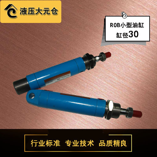 ROB30微型 小型 圆型 迷你液压油缸缸径30行程25-300可定制耳环CA - 封面