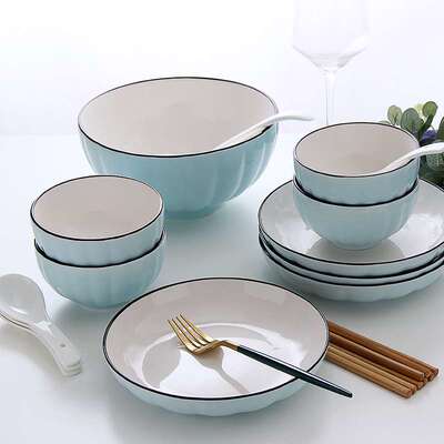 Set of dishes, dinner, chopsticks, couple's tableware