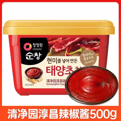 清净园韩式辣椒酱石锅拌饭酱炒年糕酱甜辣酱包饭酱生大酱进口酱料