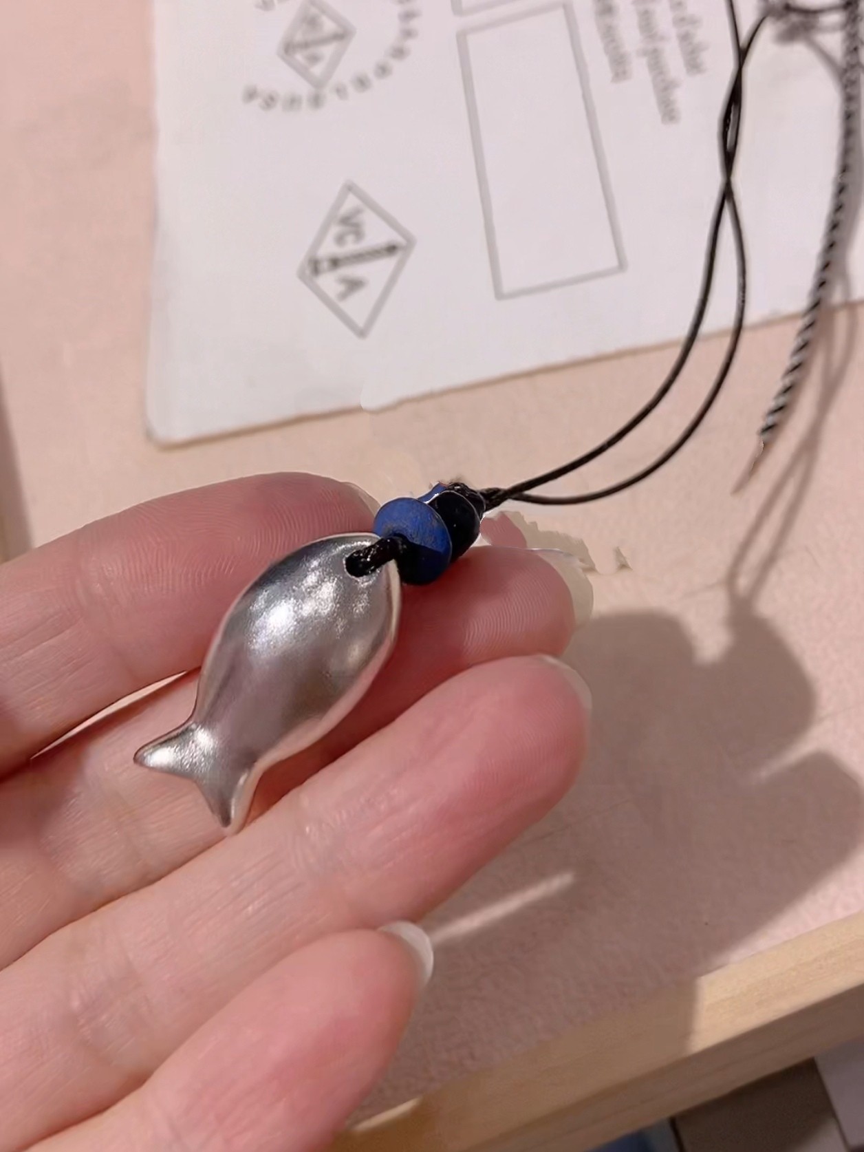 925纯银小鱼吊坠项链小众设计长短可调黑绳高级感毛衣链颈链配饰,饰品/流行首饰/时尚饰品新,项链,淘宝优惠券,粉丝福利购,淘宝优惠卷