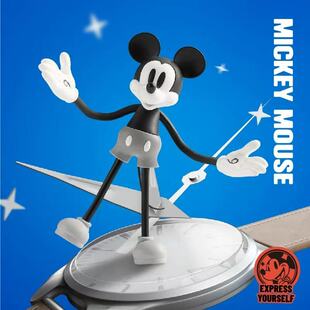 TOYS迪士尼FIGURES自由弯曲公仔手办复古米奇唐老鸭高飞 MGL