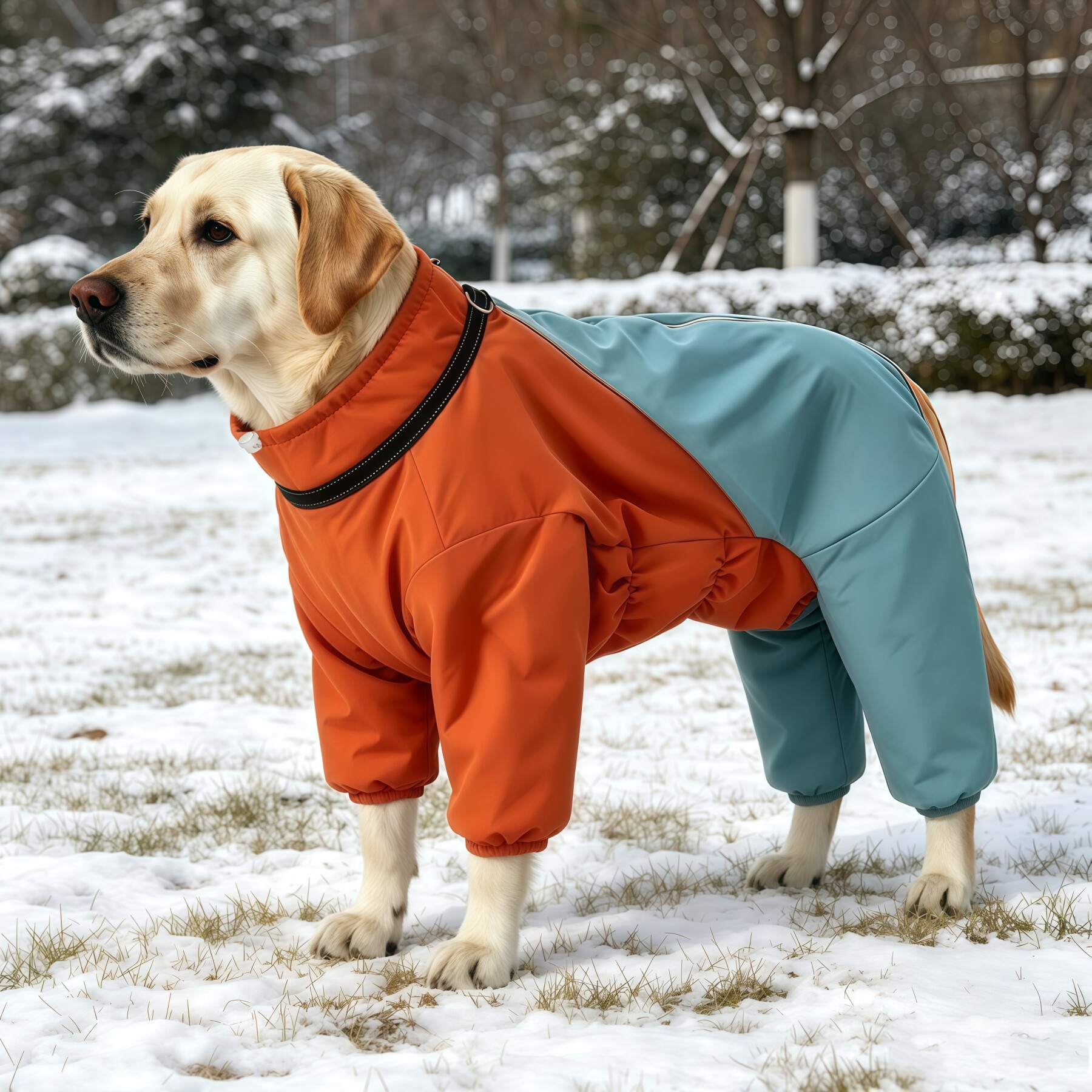 大狗专用棉服狗狗衣服拉布拉多四脚加厚棉衣秋冬季大型犬金毛冬装