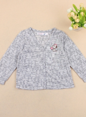 断码清仓 春夏史努比专柜正品童装 女童韩版针织外套防晒衣50758