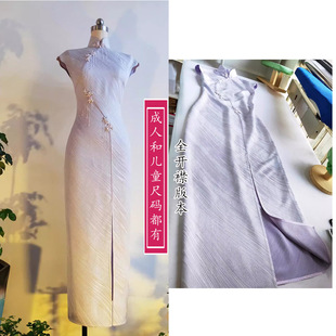 2288立裁旗袍有胸省+后腰省，无前腰省，前开襟无拉链款旗袍纸样