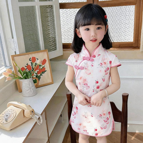 女童旗袍汉服洋气公主裙