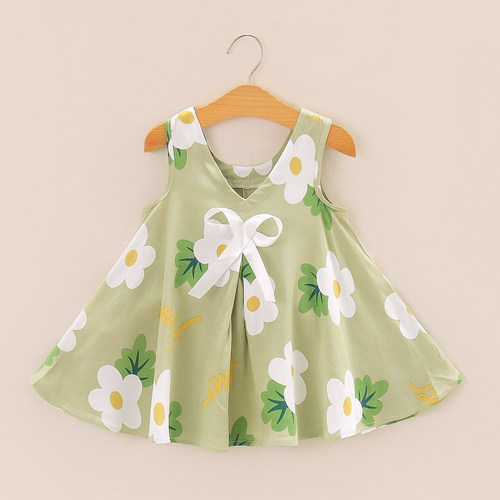 清仓女童棉绸连衣裙夏童装儿童背心裙婴儿公主裙小童女宝宝夏睡裙