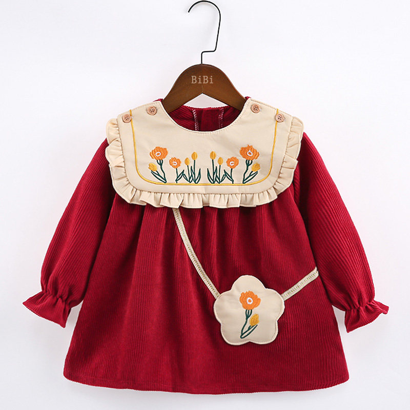 女宝宝罩衣水晶灯芯绒围兜吃饭儿童围裙儿童防水防防脏反穿衣秋冬,童装/婴儿装/亲子装,反穿衣/罩衣,淘宝优惠券,粉丝福利购,淘宝优惠卷