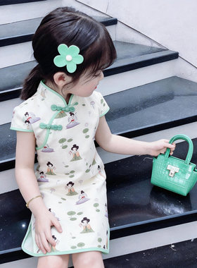中国风婴儿旗袍儿童女夏款薄款中小童婴幼儿旗袍裙宝宝裙子夏装新