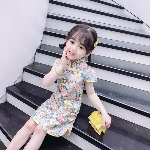 童装2026女童连衣裙中国风旗袍