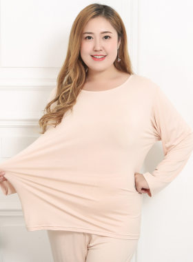 秋衣女300斤可穿长袖高弹力显瘦