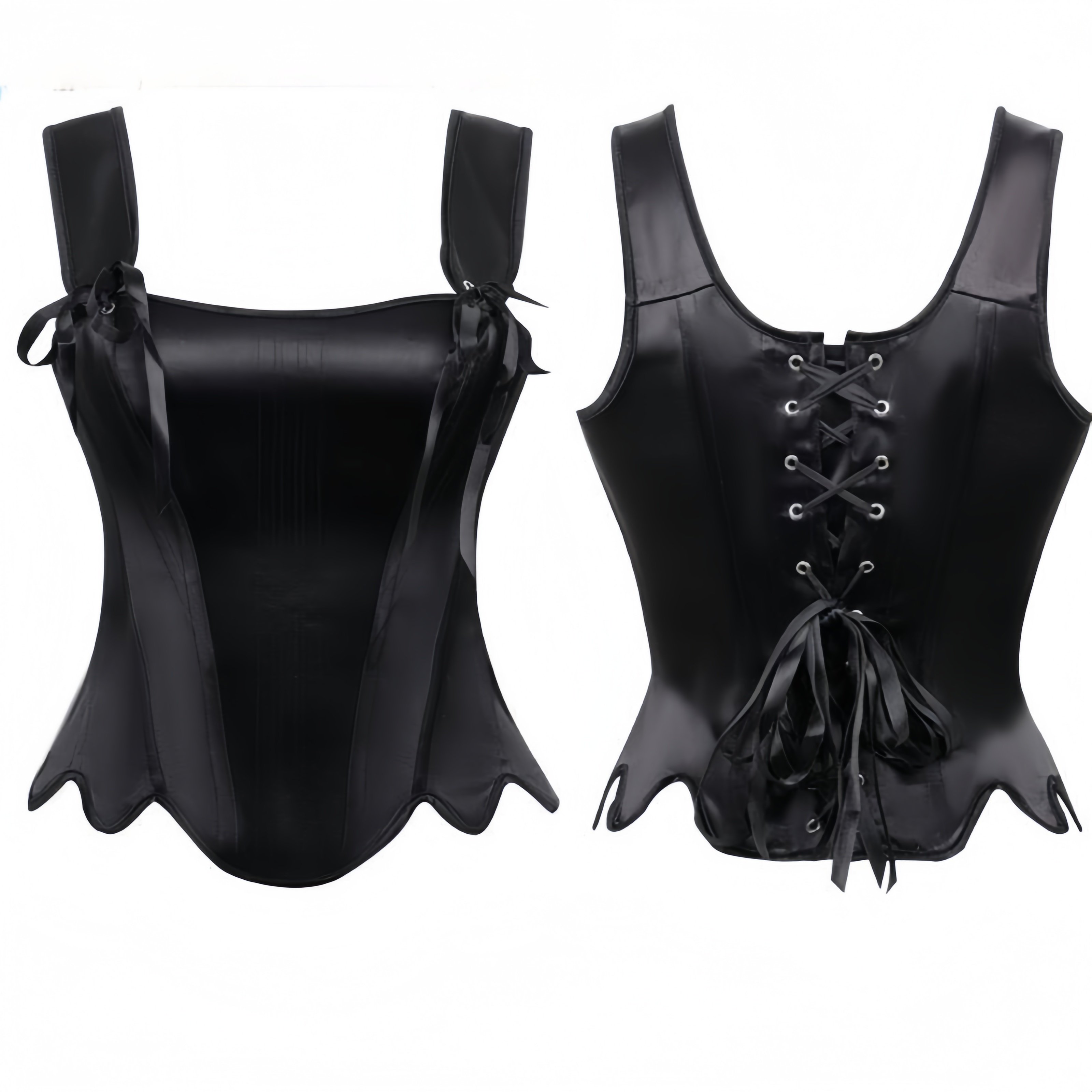 欧美性格微胖大码纯黑色丁花瓣下摆后绑带鱼骨胸衣紧身抹胸塑身衣,女士内衣/男士内衣/家居服,塑身上衣,淘宝优惠券,粉丝福利购,淘宝优惠卷