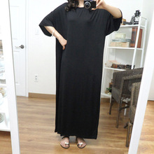 胖妹妹新款300斤长款波西米亚沙滩长裙大码女装中长款连衣裙 短袖
