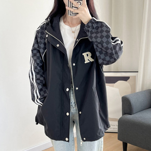 春秋新款外套休闲特大码特体女装300斤 上衣胖mm学生韩棒球服风衣
