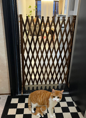 宠物围栏可伸缩门户外室内伸缩隔断拦猫拦狗栅栏挡板隔离门免打孔