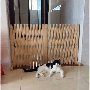 宠物围栏狗笼隔断拦狗栅栏阳台隔离门可伸缩栅栏门挡狗挡猫护栏