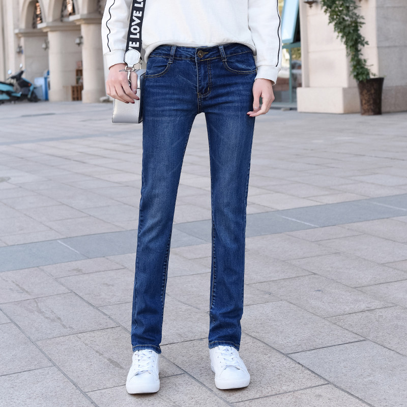 春季新款直筒牛仔裤子2026年显瘦弹力通勤遮臀神裤牛仔女直筒长裤,女装/女士精品,牛仔裤,淘宝优惠券,粉丝福利购,淘宝优惠卷
