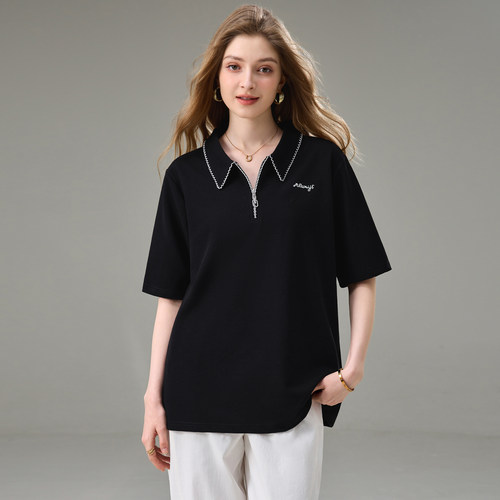 200斤胖mm宽松显瘦短休闲袖T恤衫