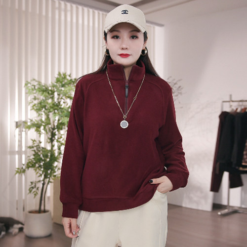 200斤胖mm洋气时尚显瘦长袖T恤衫