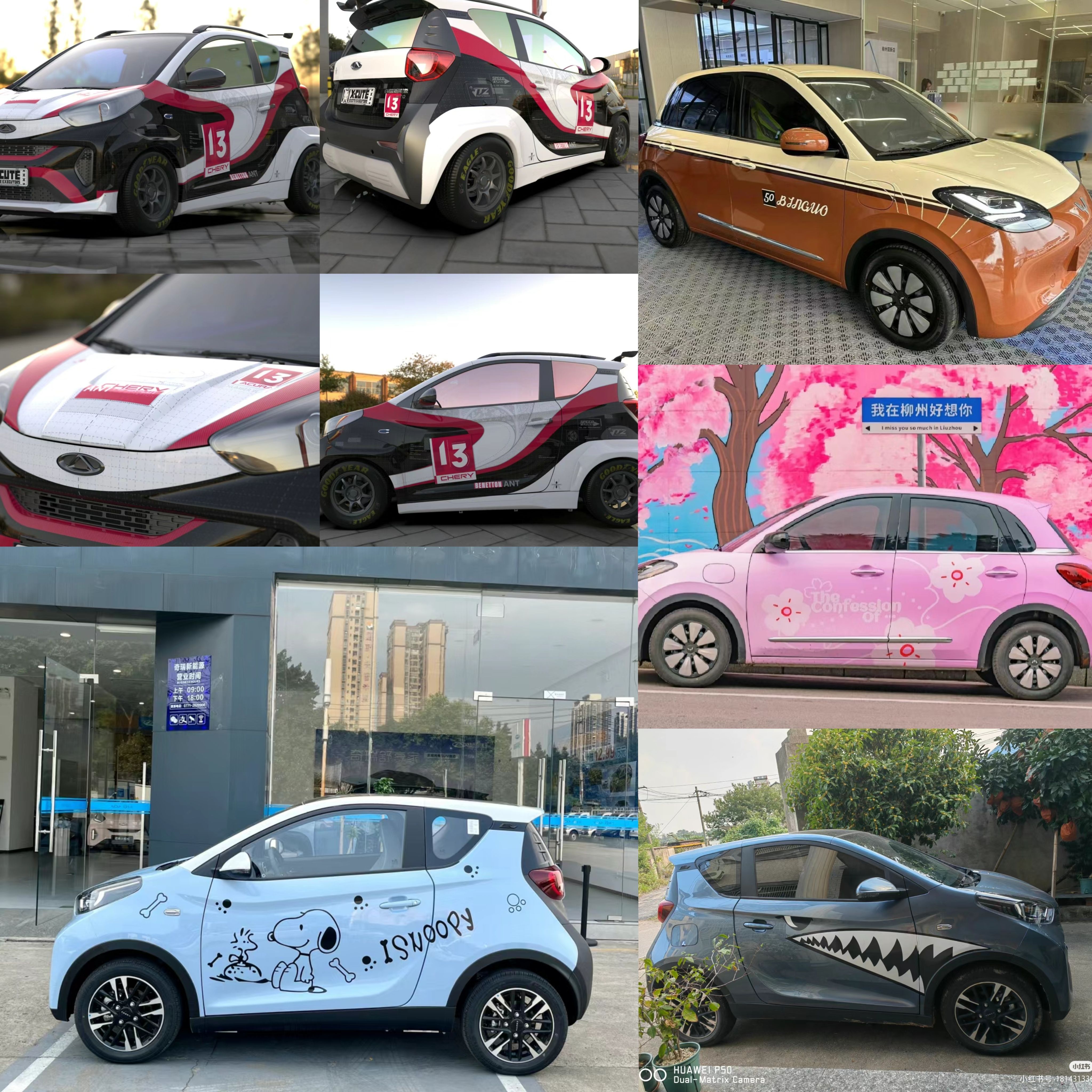 五菱宾果PLUS元Pro缤越领克06smart精灵#1玉桂狗车贴汽车贴纸