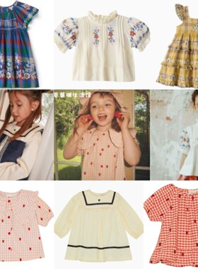 2026春夏季款FL丹麦童装女孩马甲衬衫公主裙LA连衣裙AP气质套装裙